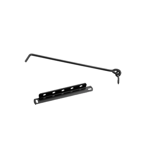 CROCHET CREMAILLIERE A VIS 7x280mm NOIR 8669328